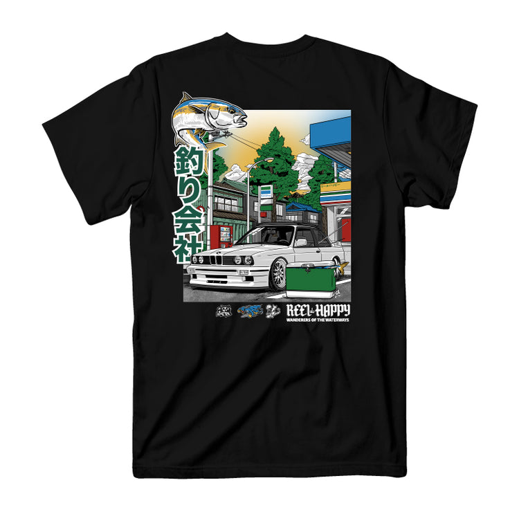 Cars & Fishing Tee - Black - Reel Happy Co