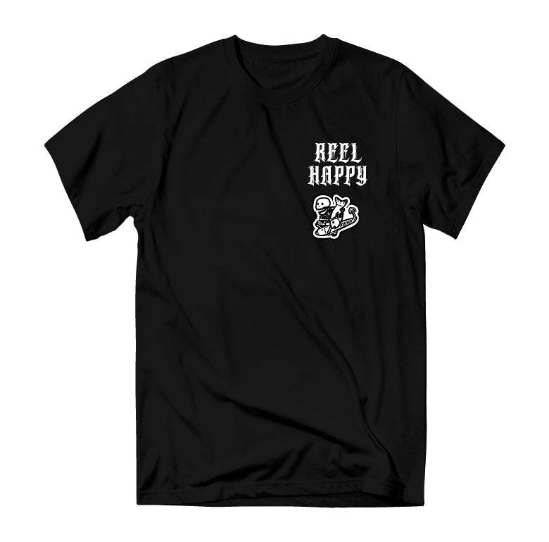 Fish & Bones Tee - Black - Reel Happy Co