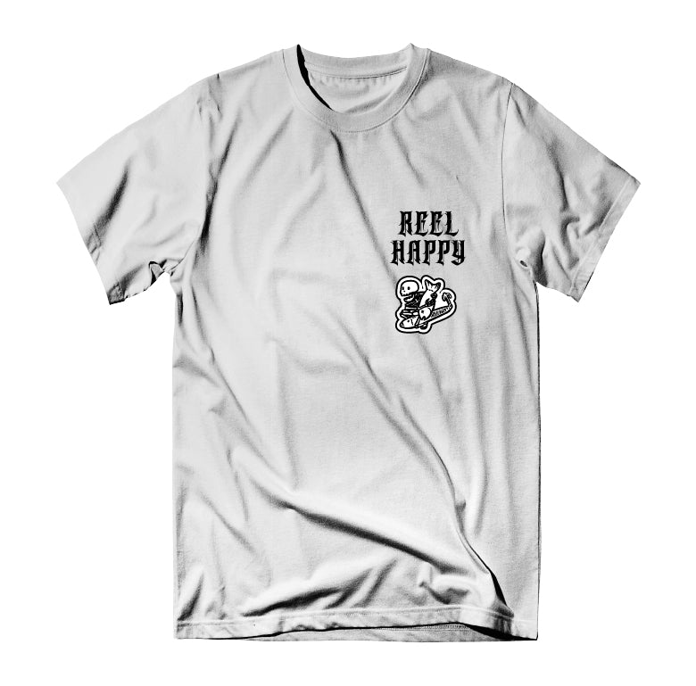 Fish & Bones Tee - White - Reel Happy Co