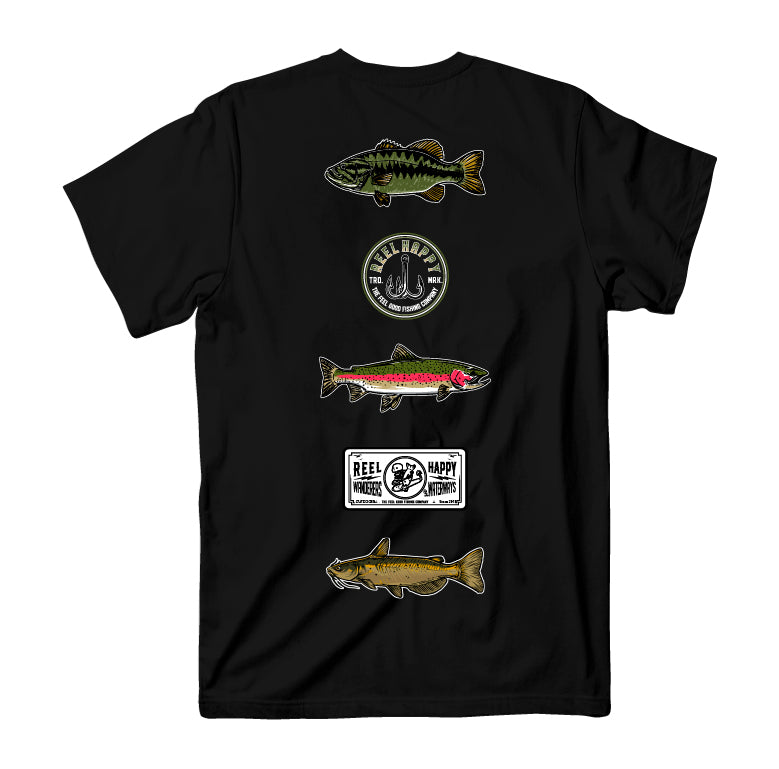 Freshies Tee - Black - Reel Happy Co