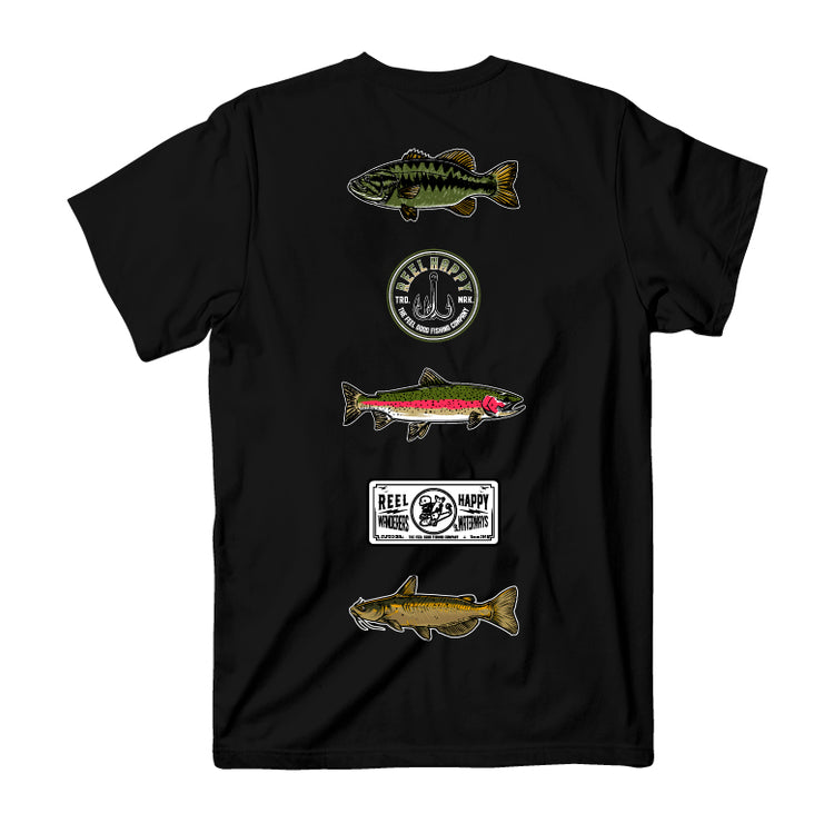 Freshies Tee - Black - Reel Happy Co