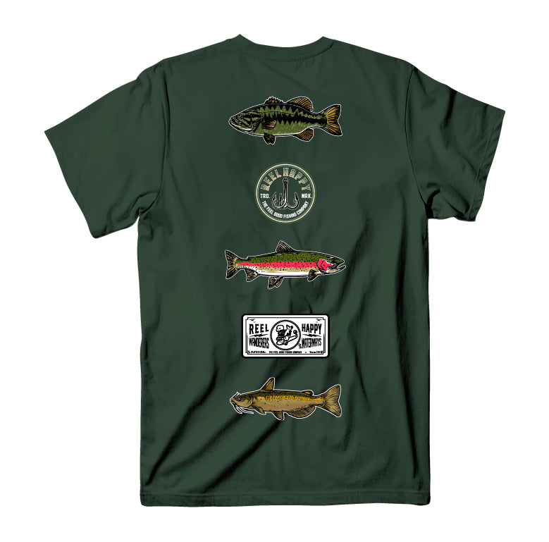 Freshies Tee - Forest Green - Reel Happy Co