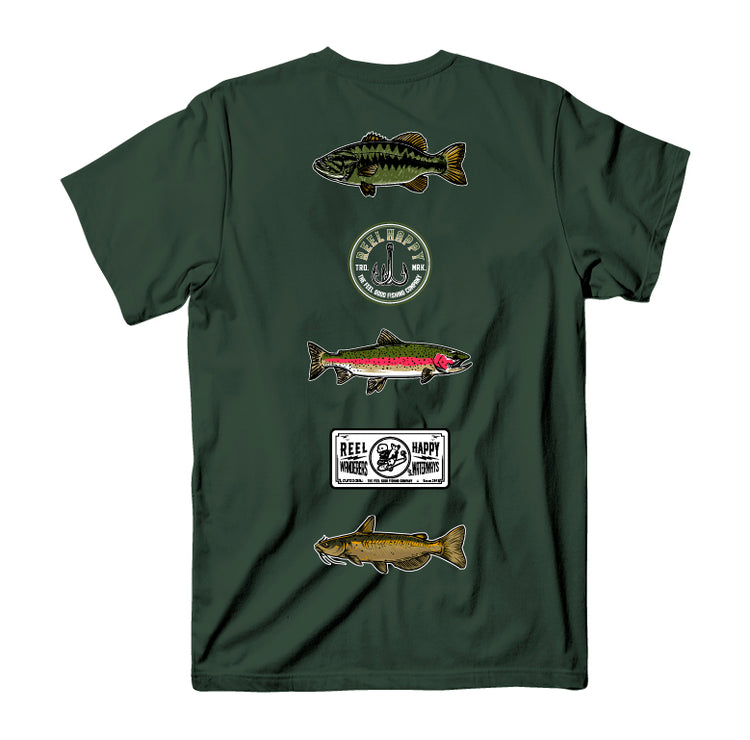 Freshies Tee - Forest Green - Reel Happy Co