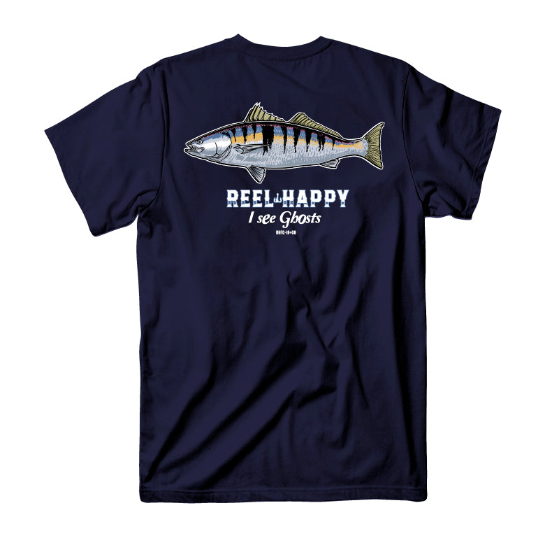 I See Ghosts Tee - Navy - Reel Happy Co