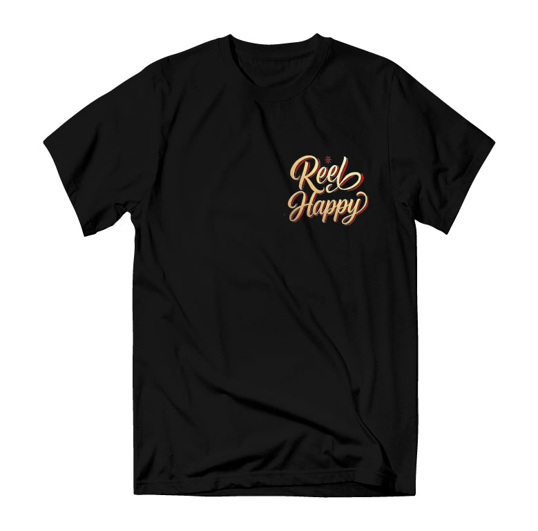Lucky Lure Tee - Black - Reel Happy Co