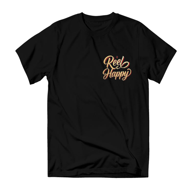Lucky Lure Tee - Black - Reel Happy Co