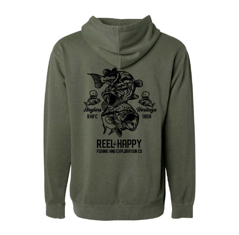 Bass School Hoodie - Pigment Army - Reel Happy Co