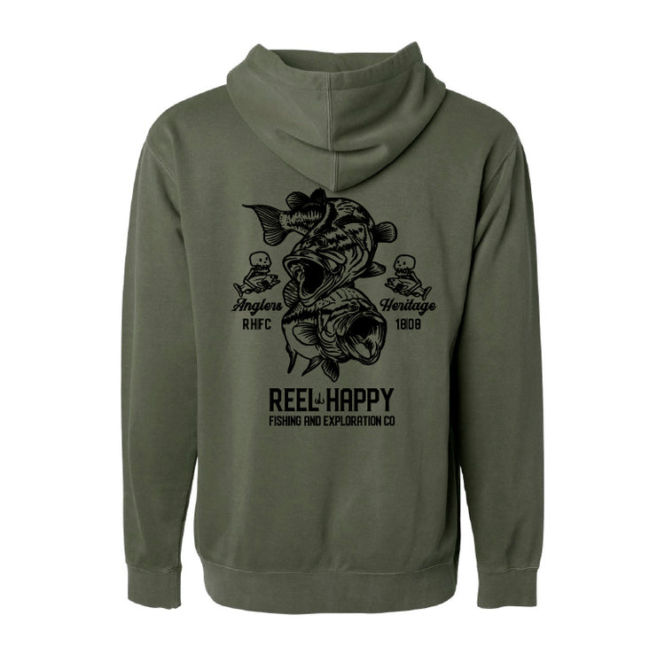 Bass School Hoodie - Pigment Army - Reel Happy Co