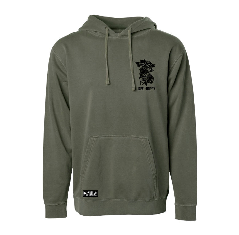 Bass School Hoodie - Pigment Army - Reel Happy Co