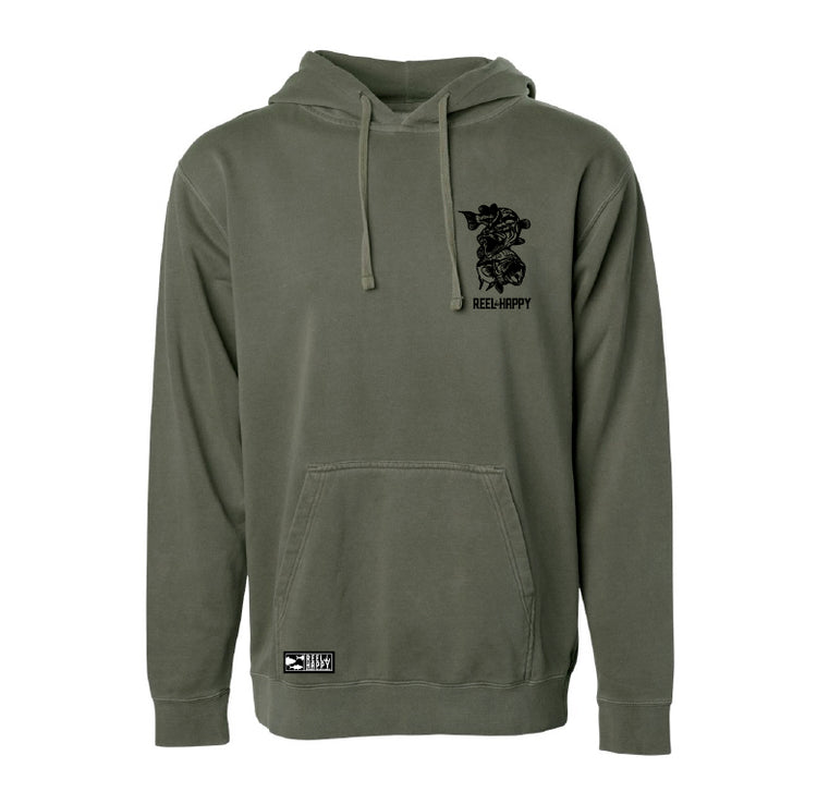Bass School Hoodie - Pigment Army - Reel Happy Co