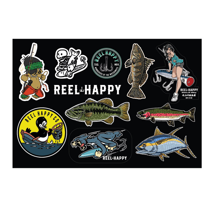Sticker Sheet - Reel Happy Co