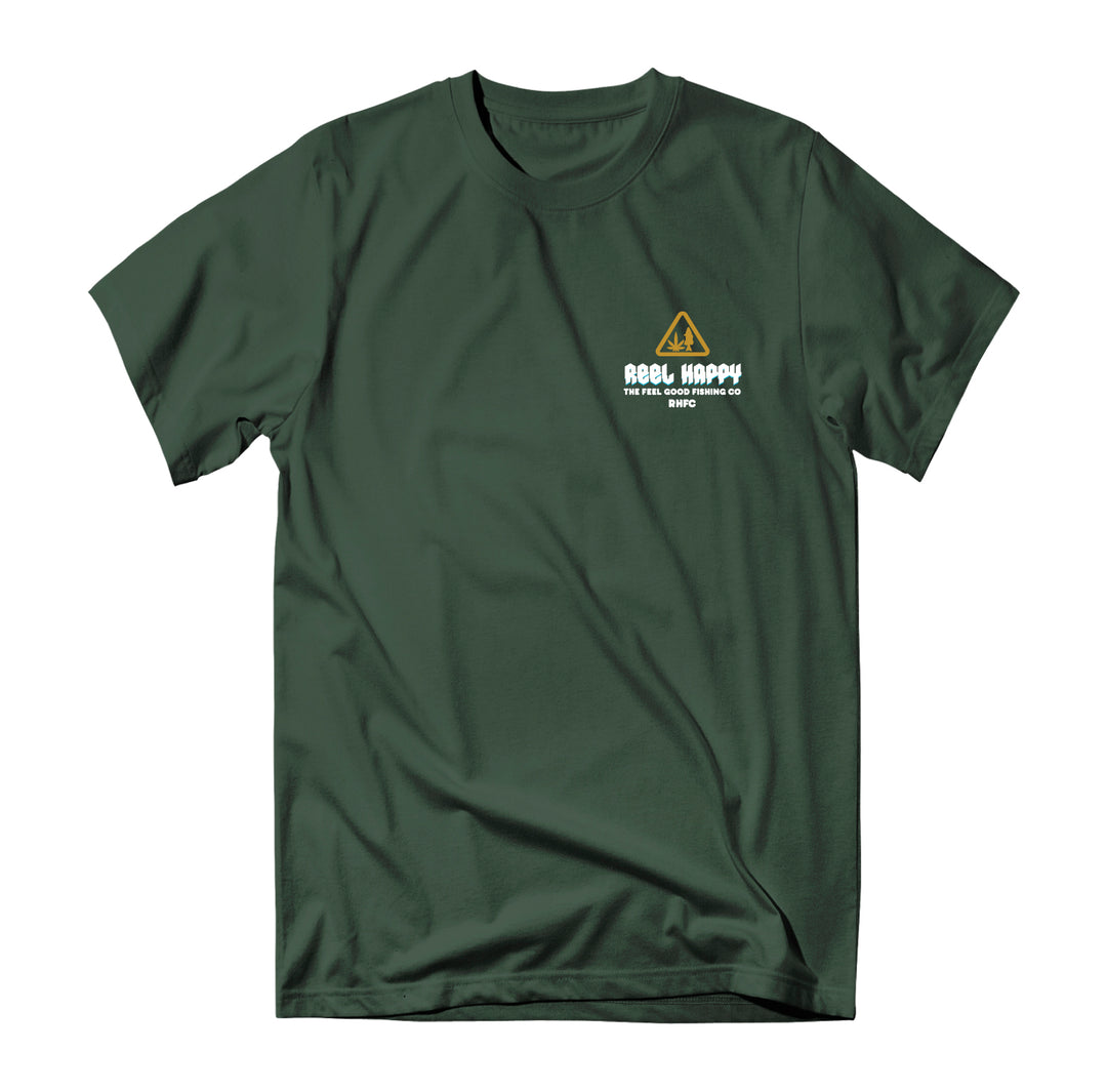 Smokey Vibes Tee - Forest Green