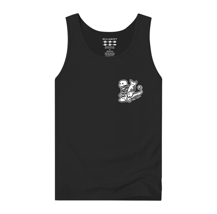 Black Graphic Tank Top