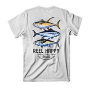 Tuna Stack Tee - White - Reel Happy Co