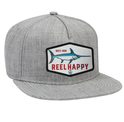 Lucky  Cutter Snapback Hat - Grey - Reel Happy Co