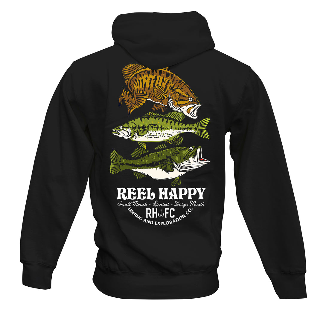 Bass Fishing Kayak Accessories Not Asocial Alone Time Fish Pullover Hoodie