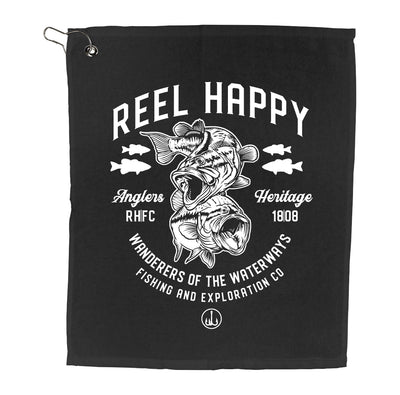 Black Printed Towel