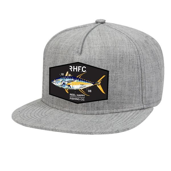 Yellowtech Snapback Hat - Heather Grey - Reel Happy Co