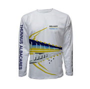 Young Thunna UPF 40+ Performance Long Sleeve - White - Reel Happy Co